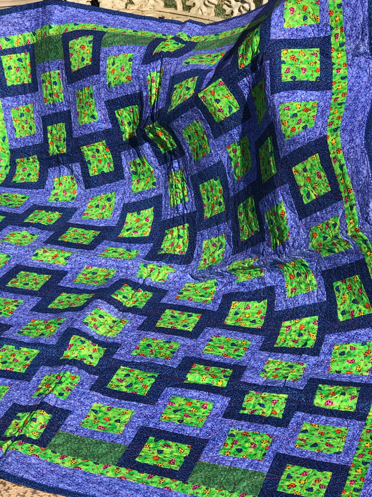 "Lady Bug Crossroads" - Lap Quilt