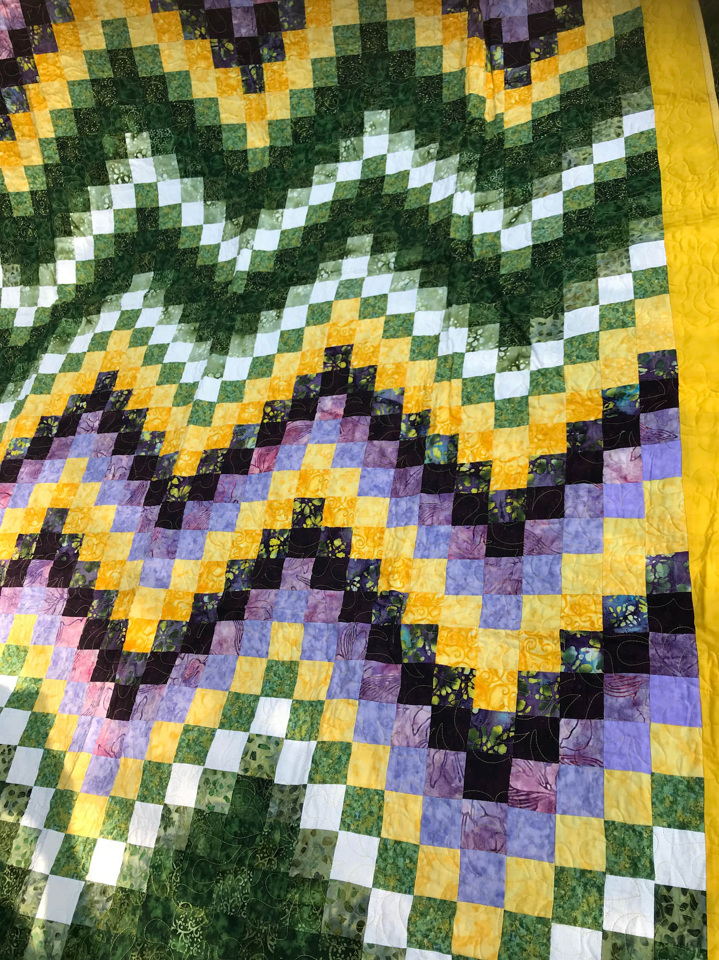 "Life Changes" - Bargello Quilt