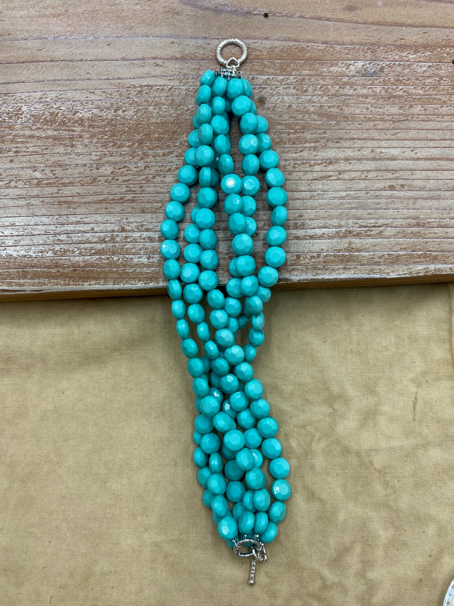 Blue Bead Bracelet