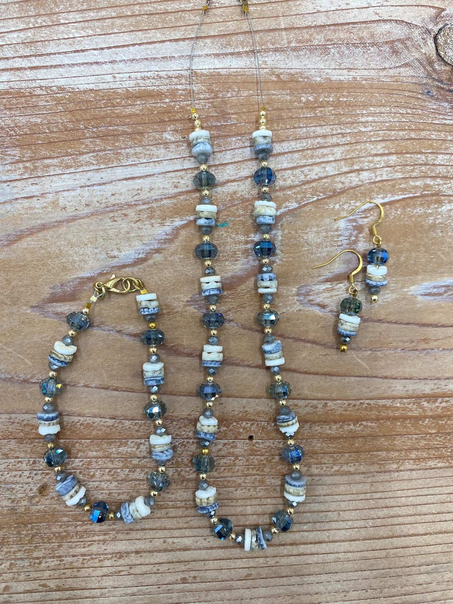 Seaside Breeze - Necklace, Bracelet, and Earring Set