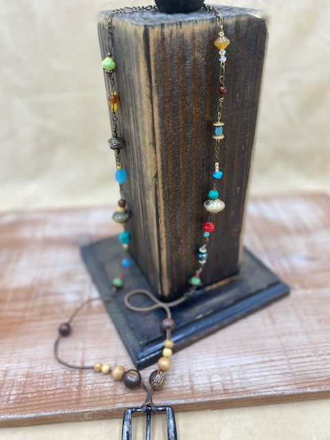 Patina Buckle Necklace